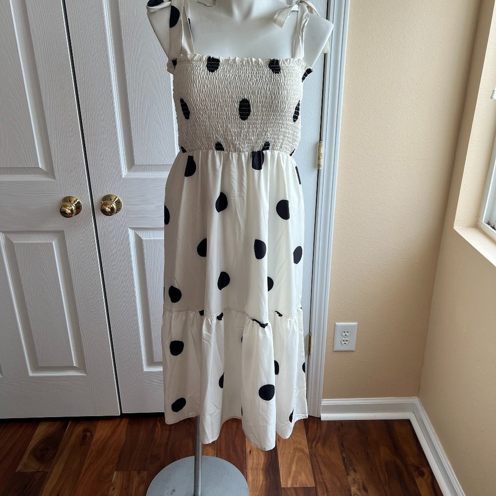 Polka Dot Midi Dress